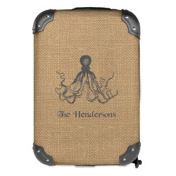 Octopus & Burlap Print Kids Hard Shell Backpack (Personalized)