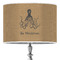 Octopus & Burlap Print 16" Drum Lampshade - ON STAND (Poly Film)