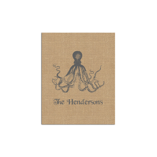 Custom Octopus & Burlap Print Posters - Matte - 16x20 (Personalized)