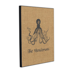 Octopus & Burlap Print Wood Prints (Personalized)
