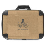 Octopus & Burlap Print Hard Shell Briefcase - 18" (Personalized)