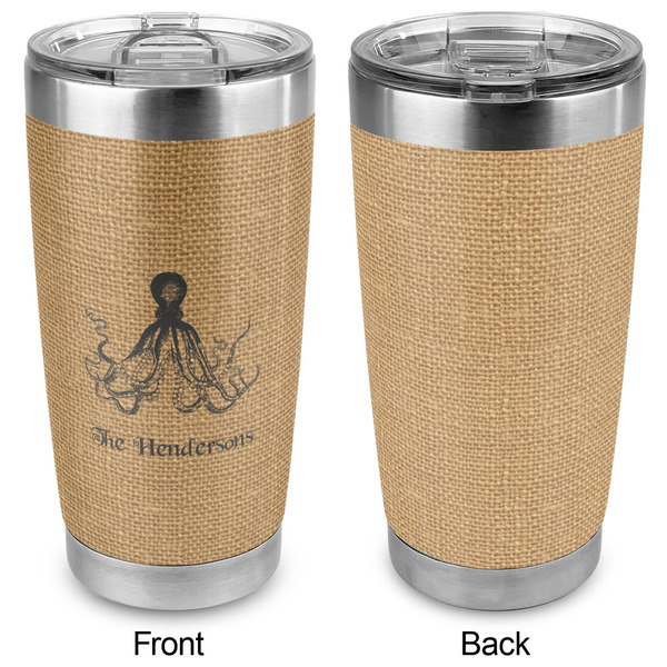 Octopus & Burlap Print 20oz SS Tumbler - Full Print - Approval