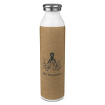 Octopus & Burlap Print 20oz Stainless Steel Water Bottle - Full Print (Personalized)