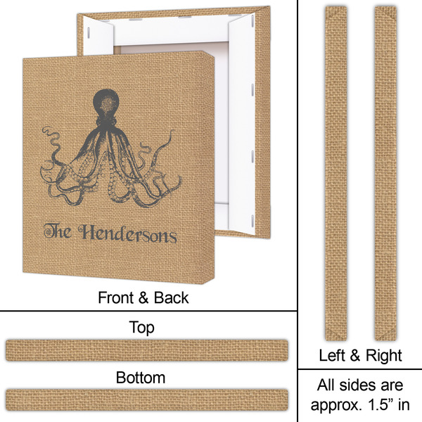 Octopus & Burlap Print 20x24 - Canvas Print - Approval