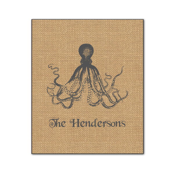 Octopus & Burlap Print 20x24 Wood Print - Front View