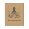 Octopus & Burlap Print 20x24 Wood Print - Front View