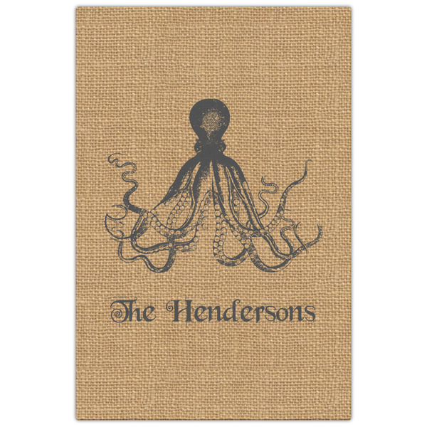 Octopus & Burlap Print 20x30 - Canvas Print - Front View
