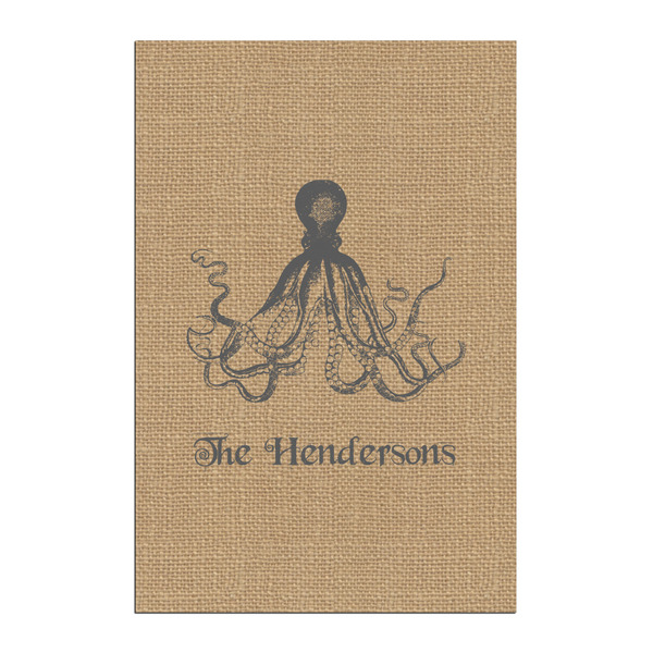 Custom Octopus & Burlap Print Posters - Matte - 20x30 (Personalized)