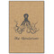 Octopus & Burlap Print Wood Print - 20x30 (Personalized)