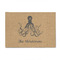Octopus & Burlap Print 4' x 6' Indoor Area Rug (Personalized)