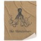 Octopus & Burlap Print Sherpa Throw Blanket - 60"x80" (Personalized)