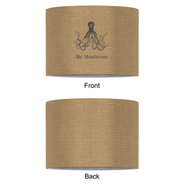 Octopus & Burlap Print 8" Drum Lampshade - APPROVAL (Fabric)