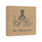 Octopus & Burlap Print Canvas Print - 8x8 (Personalized)