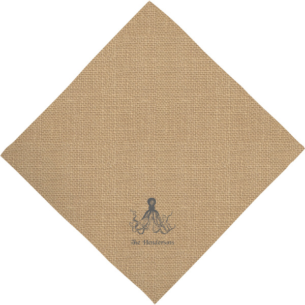 Octopus & Burlap Print Bandana - Full View