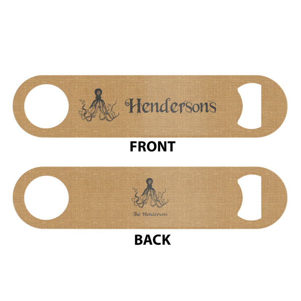 Octopus & Burlap Print Bar Bottle Opener - White - Approval