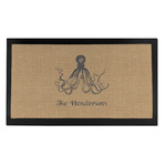 Octopus & Burlap Print Bar Mat - Small (Personalized)