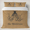 Octopus & Burlap Print Duvet Cover Set - King (Personalized)