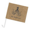 Octopus & Burlap Print Car Flag (Personalized)