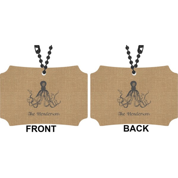 Octopus & Burlap Print Car Ornament - Berlin (Approval)