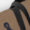 Octopus & Burlap Print Closeup of Tote w/Black Handles