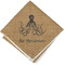 Octopus & Burlap Print Cloth Napkins - Personalized Lunch (Folded Four Corners)