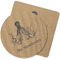 Octopus & Burlap Print Rubber Backed Coaster (Personalized)