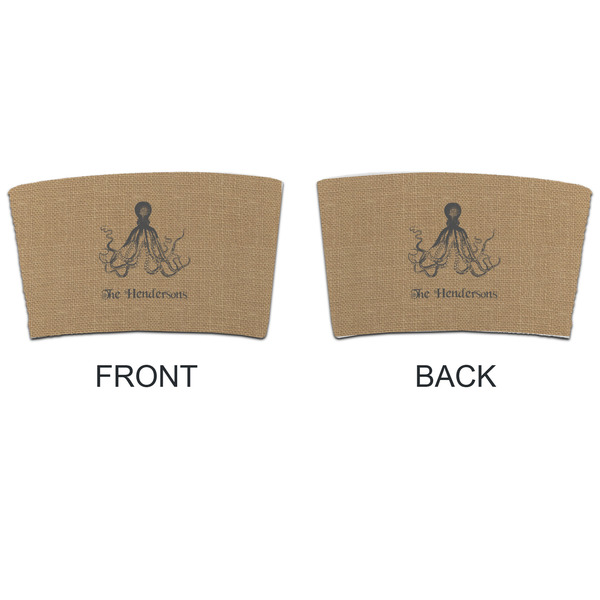 Octopus & Burlap Print Coffee Cup Sleeve - APPROVAL
