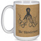 Octopus & Burlap Print Coffee Mug - 15 oz - White Full