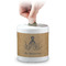 Octopus & Burlap Print Coin Bank (Personalized)