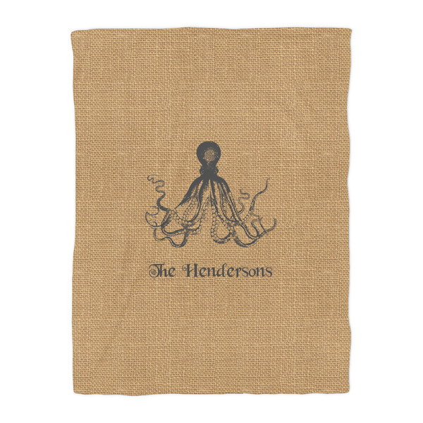 Octopus & Burlap Print Comforter - Twin - Front