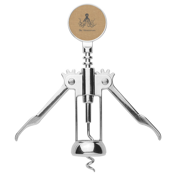 Octopus & Burlap Print Corkscrew - Alt