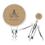 Octopus & Burlap Print Corkscrew (Personalized)
