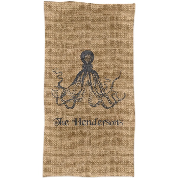 Octopus & Burlap Print Crib Comforter/Quilt - Apvl