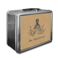 Octopus & Burlap Print Lunch Box (Personalized)