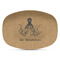 Octopus & Burlap Print Plastic Platter - Microwave & Oven Safe Composite Polymer (Personalized)