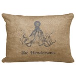 Octopus & Burlap Print Decorative Baby Pillowcase - 16"x12" (Personalized)