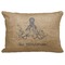 Octopus & Burlap Print Decorative Baby Pillowcase - 16"x12" (Personalized)