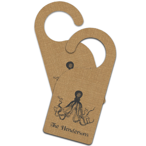 Octopus & Burlap Print Door Hanger - MAIN