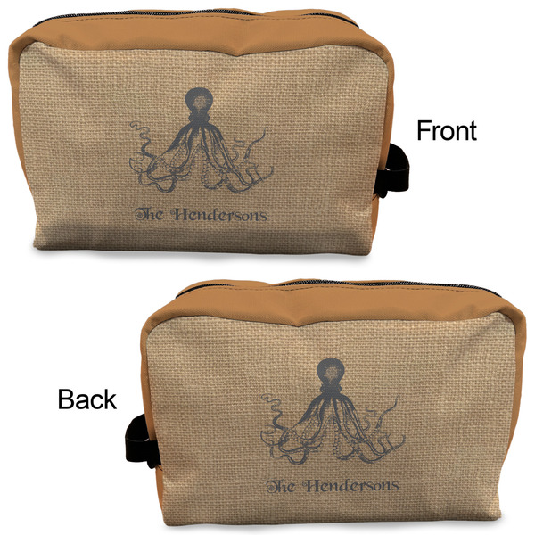 Octopus & Burlap Print Dopp Kit - Approval