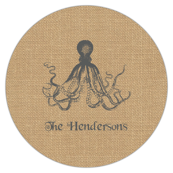 Octopus & Burlap Print Drink Topper - Small - Single