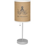 Octopus & Burlap Print 7" Drum Lamp with Shade (Personalized)