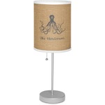 Octopus & Burlap Print Lamp with Drum Shade (Personalized)