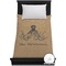 Octopus & Burlap Print Duvet Cover - Twin (Personalized)