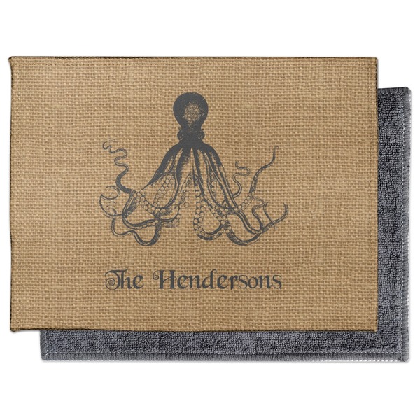 Octopus & Burlap Print Electronic Screen Wipe - Flat