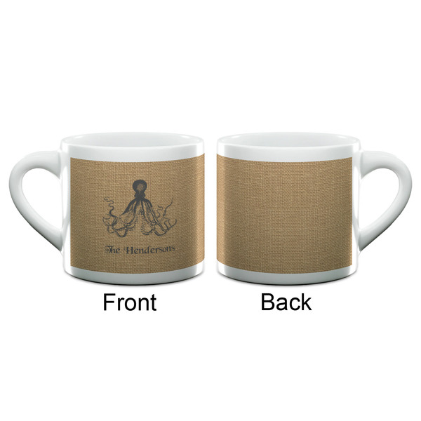 Octopus & Burlap Print Espresso Cup - 6oz (Double Shot) (APPROVAL)