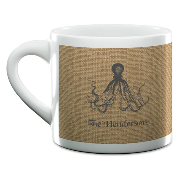 Octopus & Burlap Print Espresso Cup - 6oz (Double Shot) (MAIN)