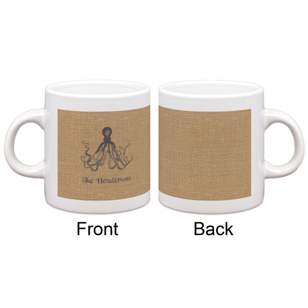 Octopus & Burlap Print Espresso Cup - Apvl