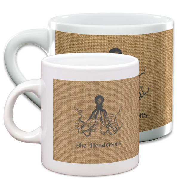 Octopus & Burlap Print Espresso Mugs - Main Parent