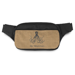 Octopus & Burlap Print Fanny Pack - Modern Style (Personalized)