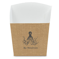 Octopus & Burlap Print French Fry Favor Boxes (Personalized)